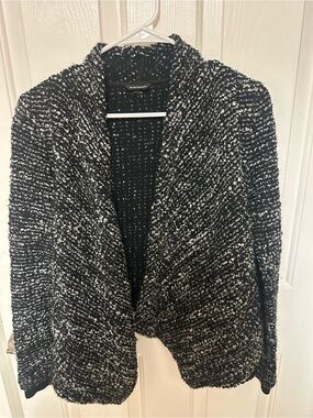 CLUB MONACO Heather Grey Open Cardigan Knit Shawl Sweater Jacket Top - Small